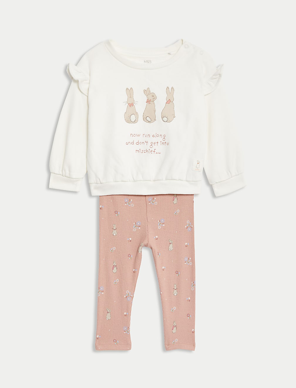 Cotton 2pc Peter Rabbit&trade; Sweat Outfit (0-3 Yrs)