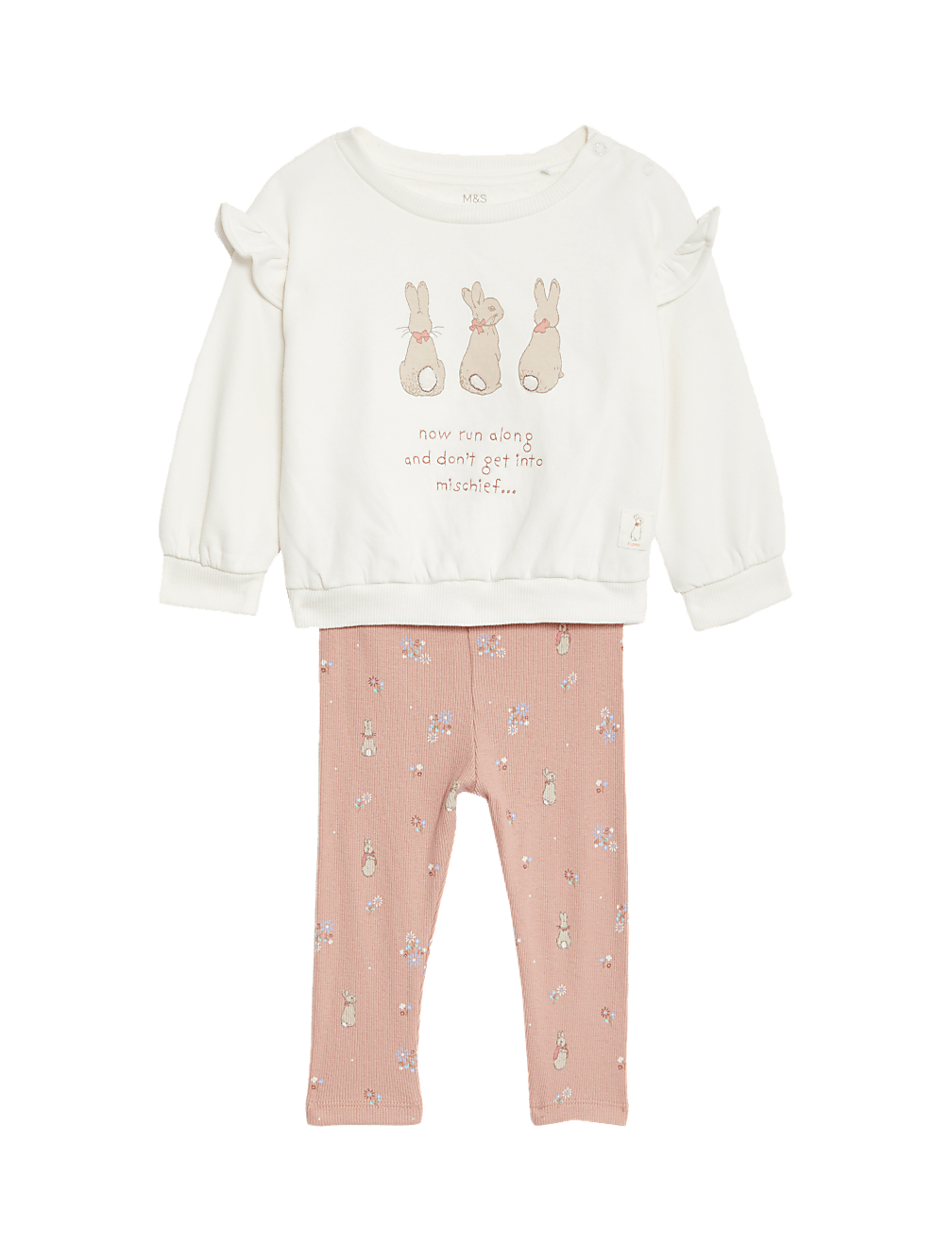 Cotton 2pc Peter Rabbit&trade; Sweat Outfit (0-3 Yrs)
