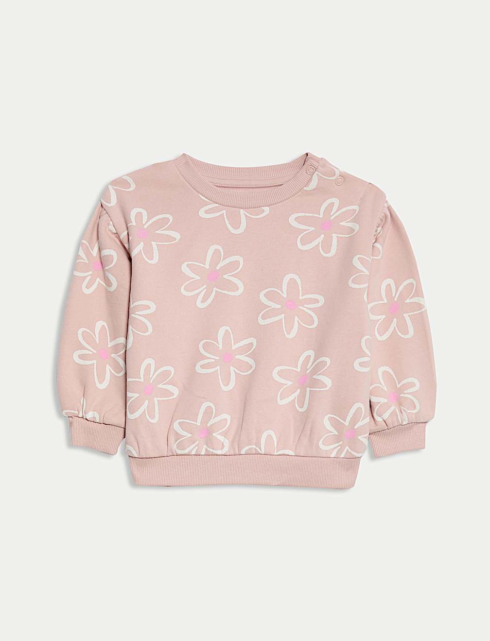 2pc Cotton Rich Floral Top & Bottom Outfit (0-6 Yrs)
