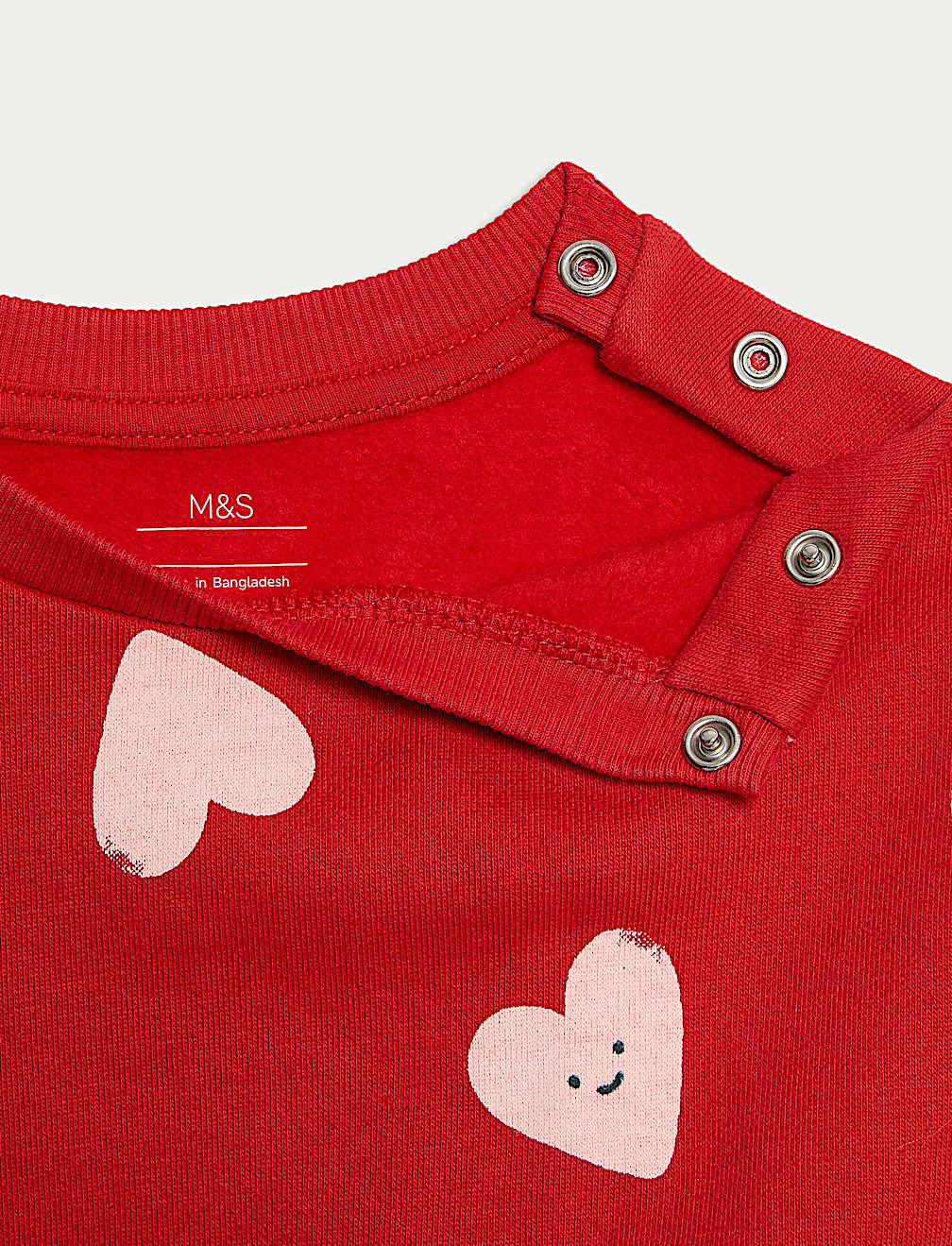 2pc Cotton Rich Heart Top & Bottom Outfit (0-6 Yrs)