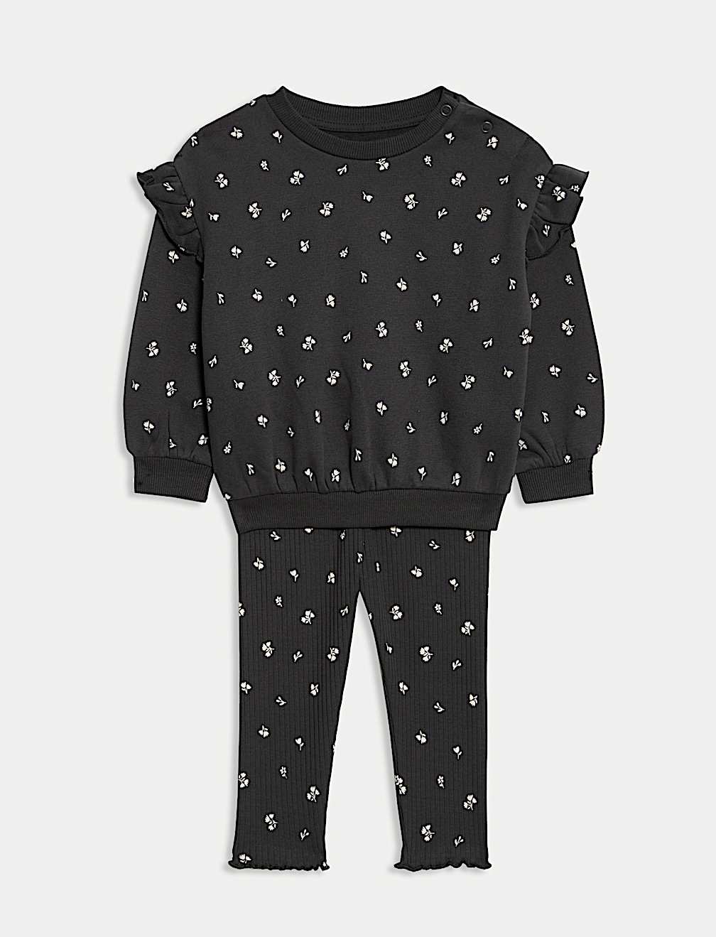 2pc Cotton Rich Ditsy Top & Bottom Outfit (0-6 Yrs)