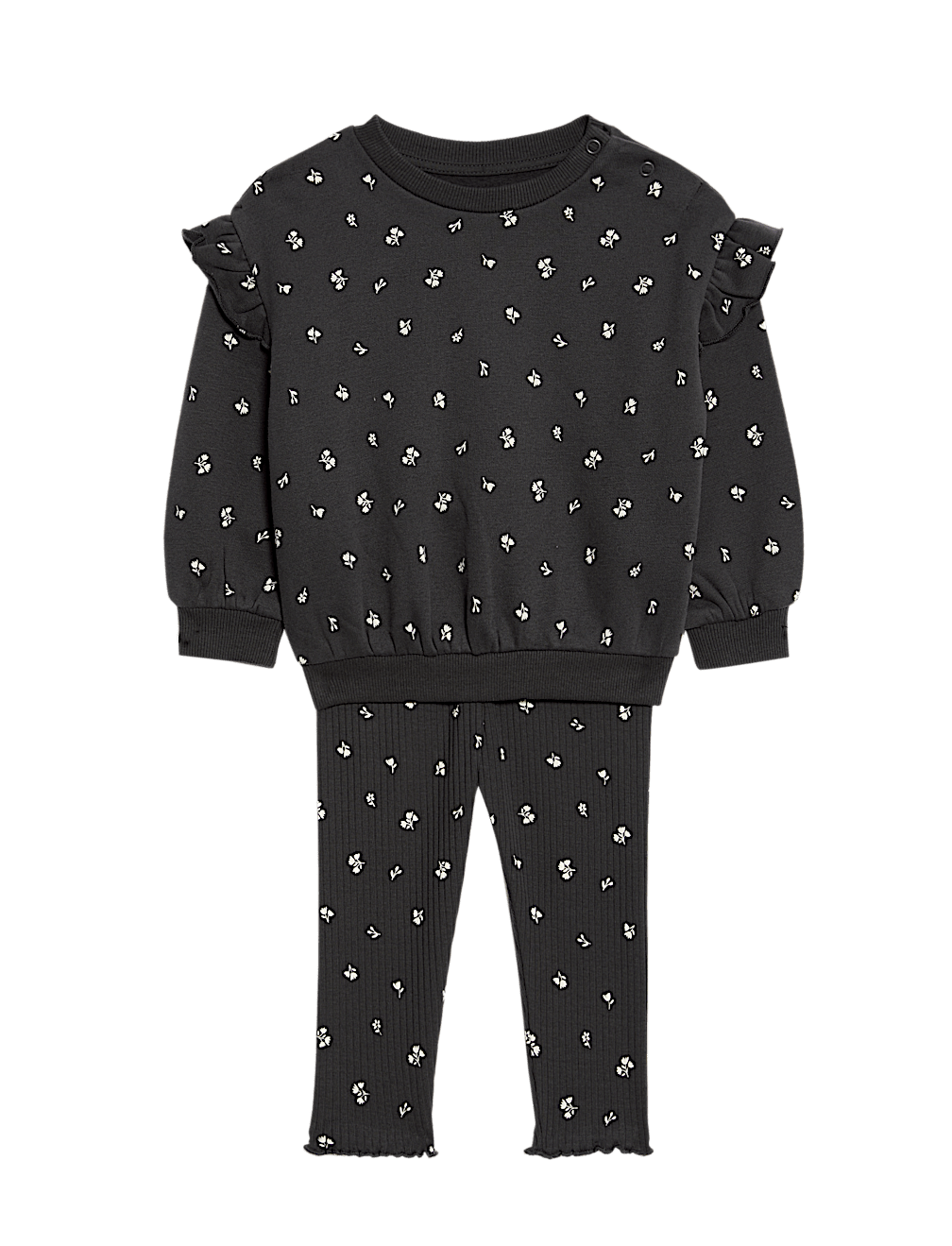 2pc Cotton Rich Ditsy Top & Bottom Outfit (0-6 Yrs)