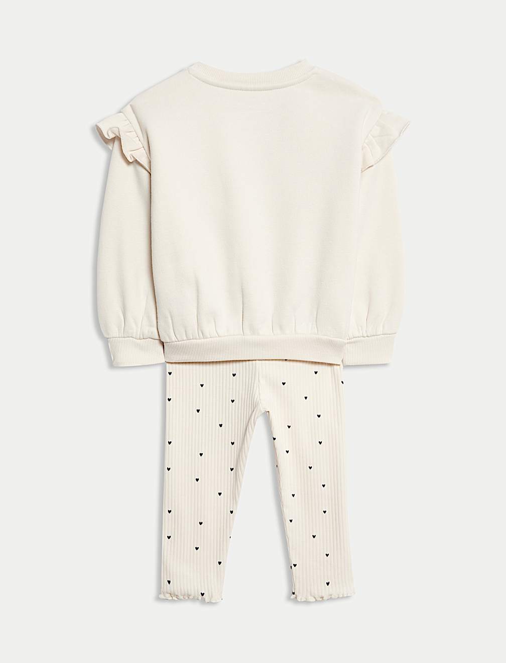 2pc Cotton Rich Jersey Heart Outfit (0 Mths - 6 Yrs)