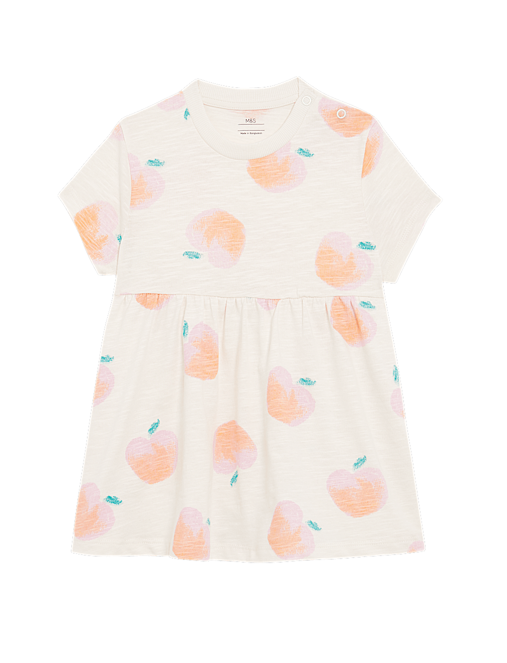 Jersey Peach Dress (0-3 Yrs)