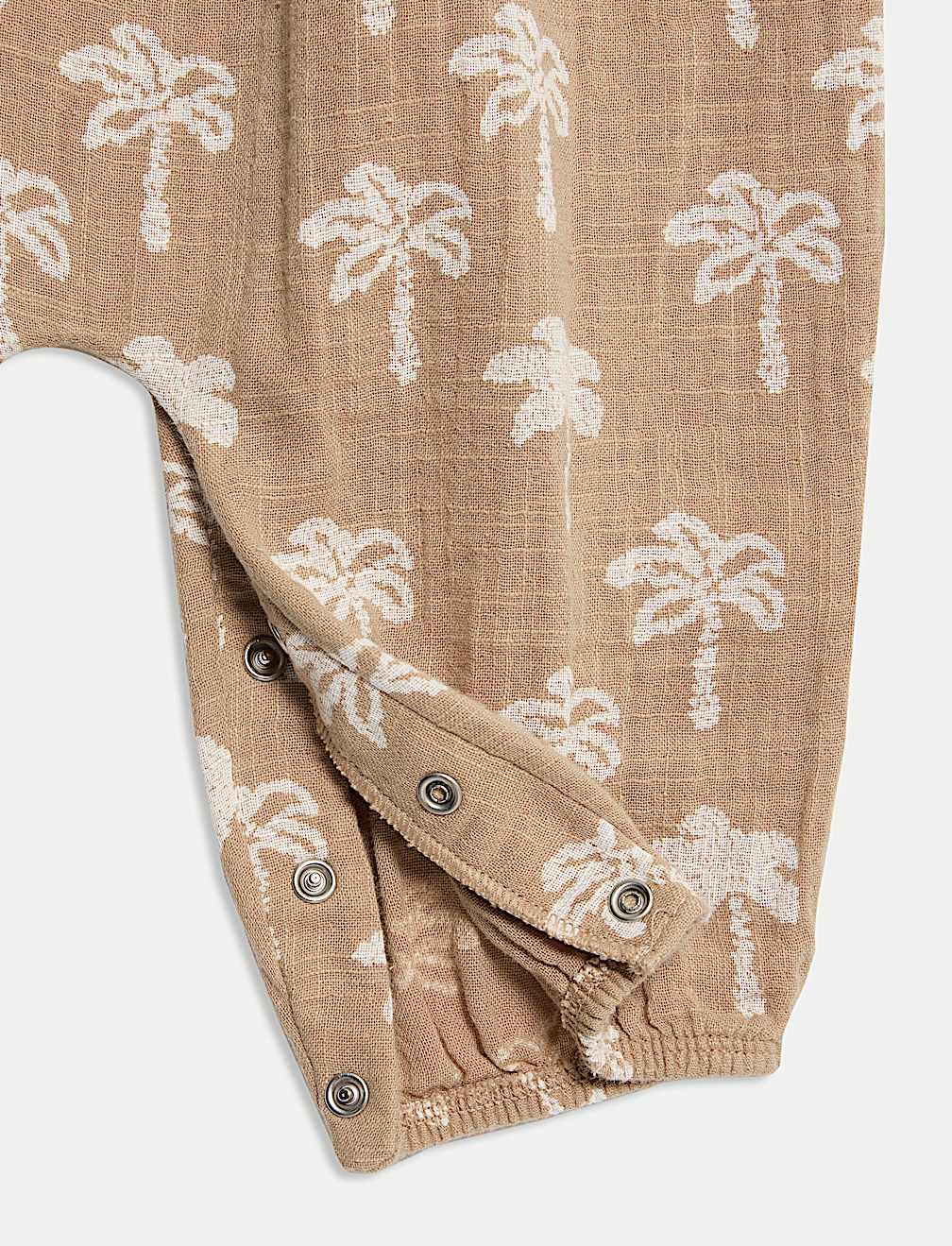 Pure Cotton Palm Tree Romper (0-3 Yrs)