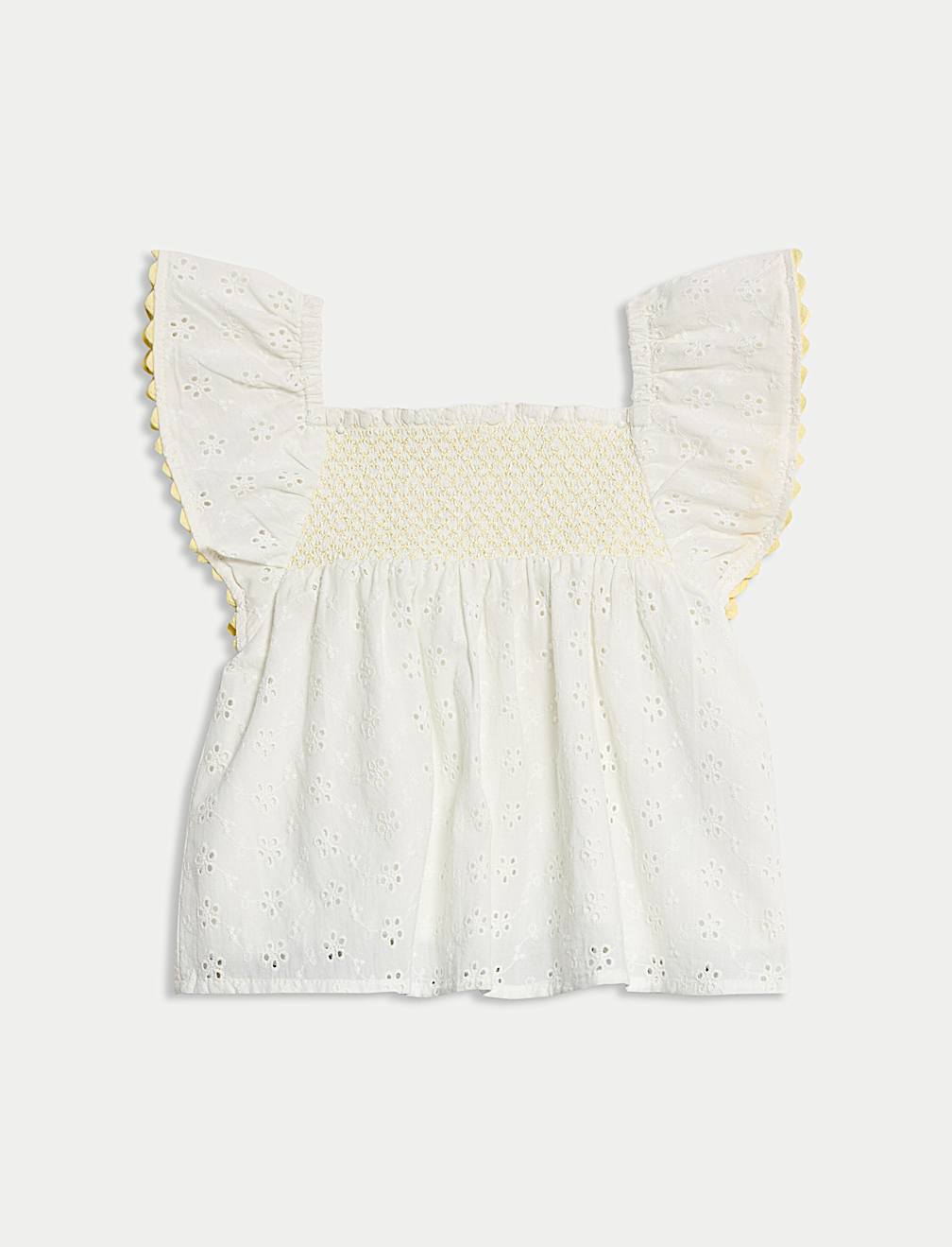 2pc Pure Cotton Broderie Outfit (0-6 Yrs)