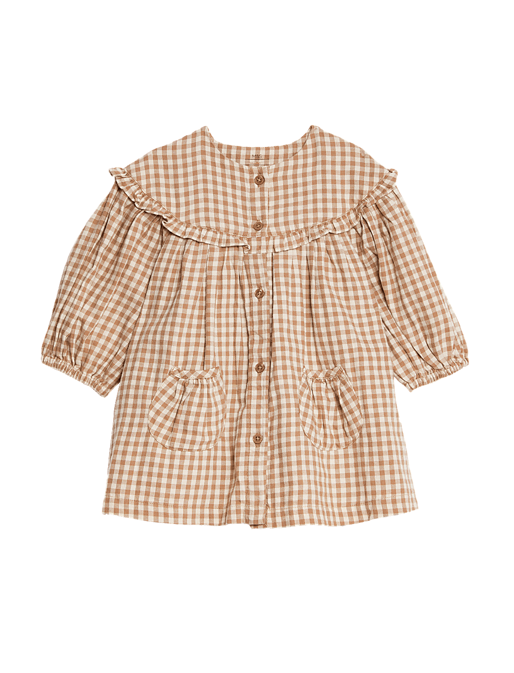 Pure Cotton Gingham Dress (0-8 Yrs)