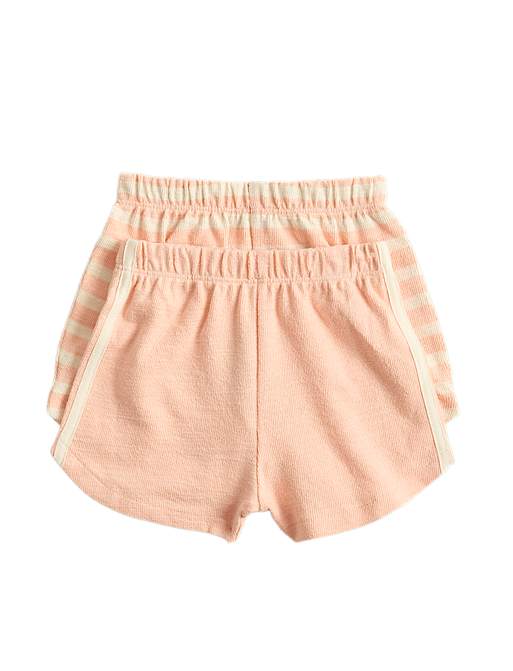 2 Pack Pure Cotton Side Stripe Shorts (0-5 Yrs)