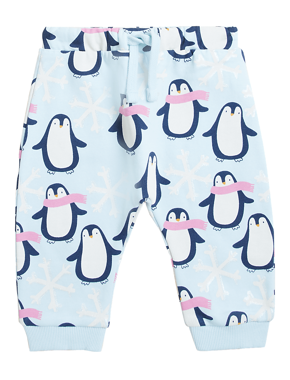 Cotton Rich Penguin Print Joggers