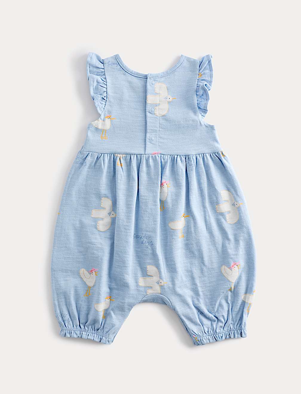 Pure Cotton Seagull Romper (0-3 Yrs)