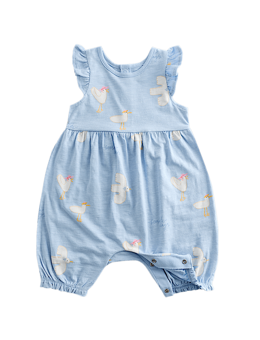 Pure Cotton Seagull Romper (0-3 Yrs)