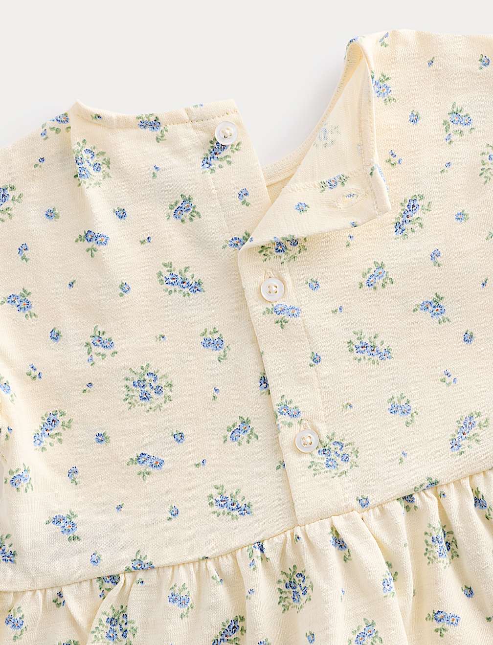 2 Piece Pure Cotton Jersey Ditsy Floral Top & Shorts (0-5 Yrs)