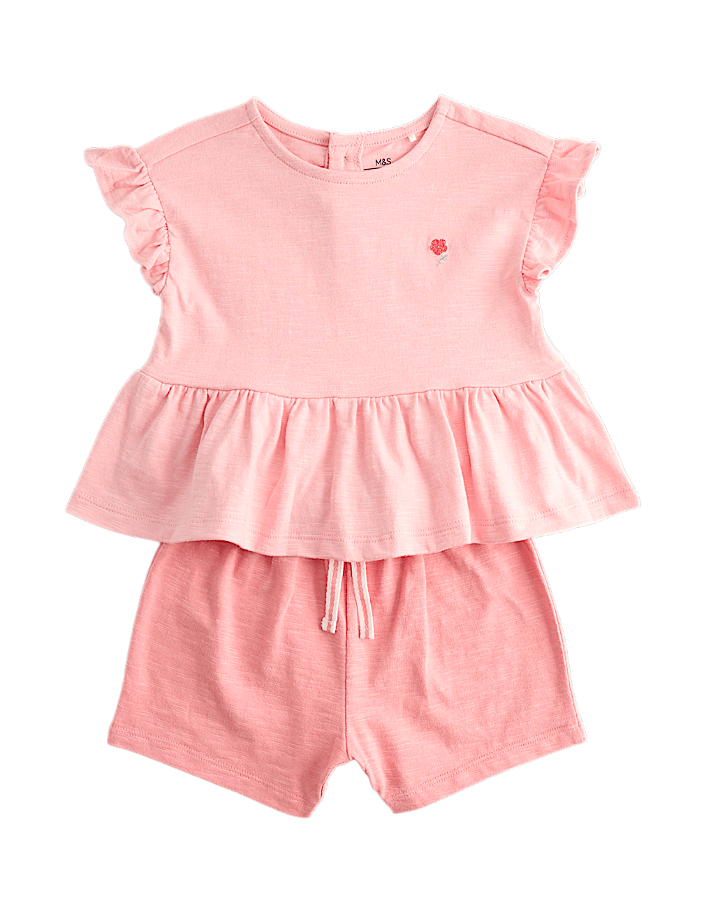 Pure Cotton Jersey Top & Short Outfit (0-5 Yrs)