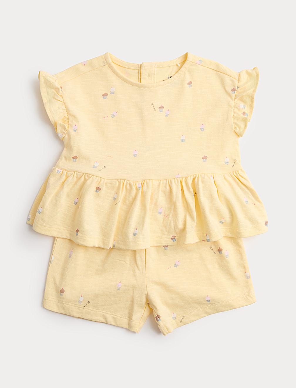 Pure Cotton Top & Bottom Outfit (0-5 Years)