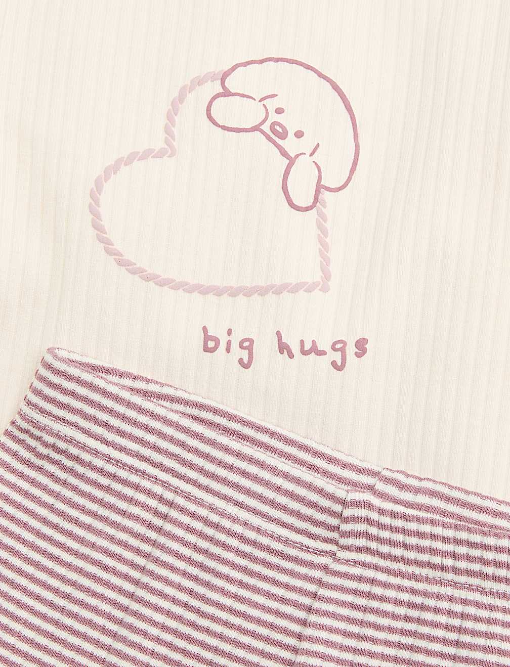 2 Piece Heart Dog Outfit (0-3 Yrs)