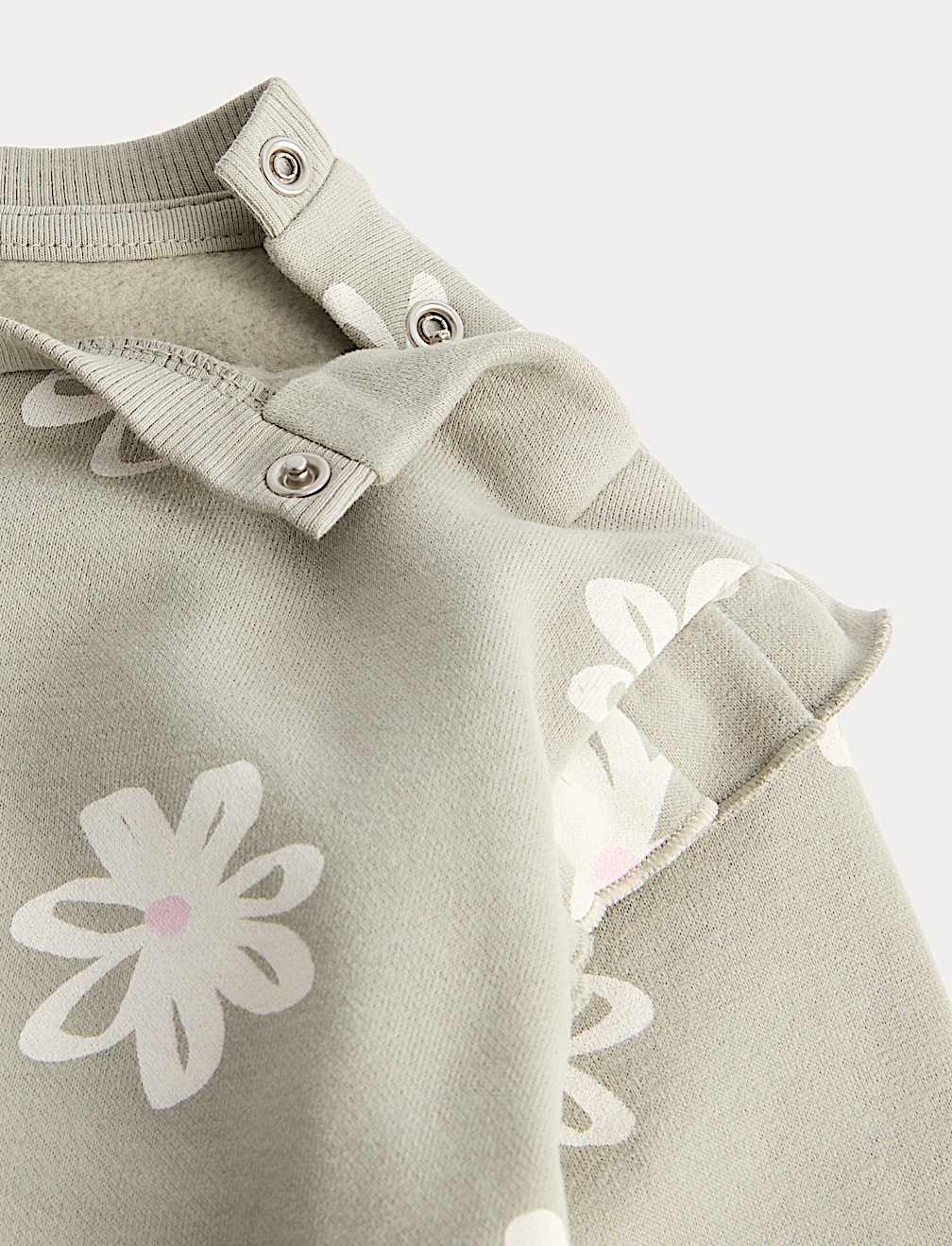 2 Piece Cotton Rich Floral Sweat Outfit (0-5 Yrs)