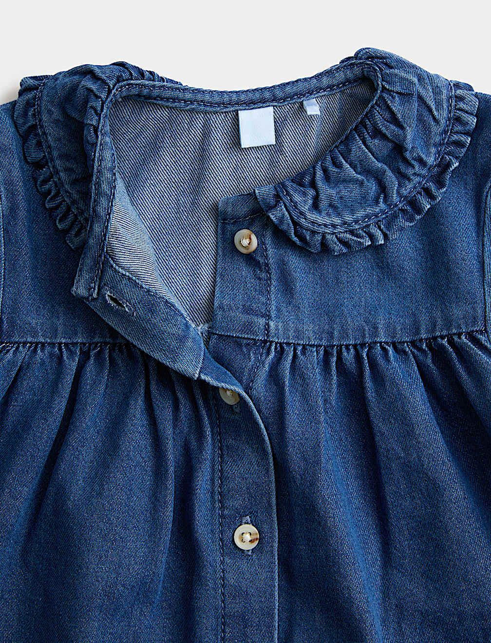 2pc Cotton Denim Blouse Outfit (0-6 Yrs)