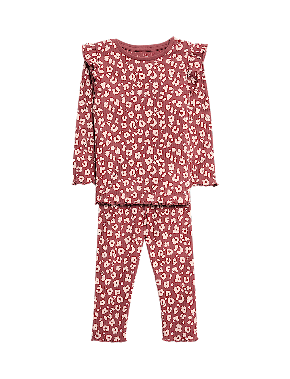 2pc Cotton Rich Leopard Top & Bottom Outfit (0-6 Yrs)