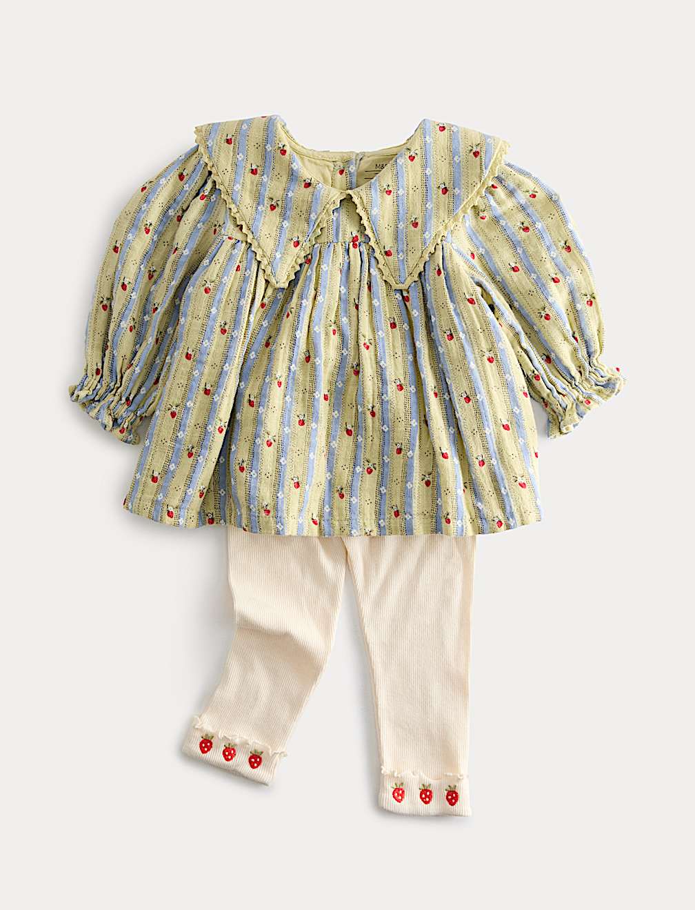 2 Piece Strawberry Top and Leggings Outfit (0-3 Yrs)