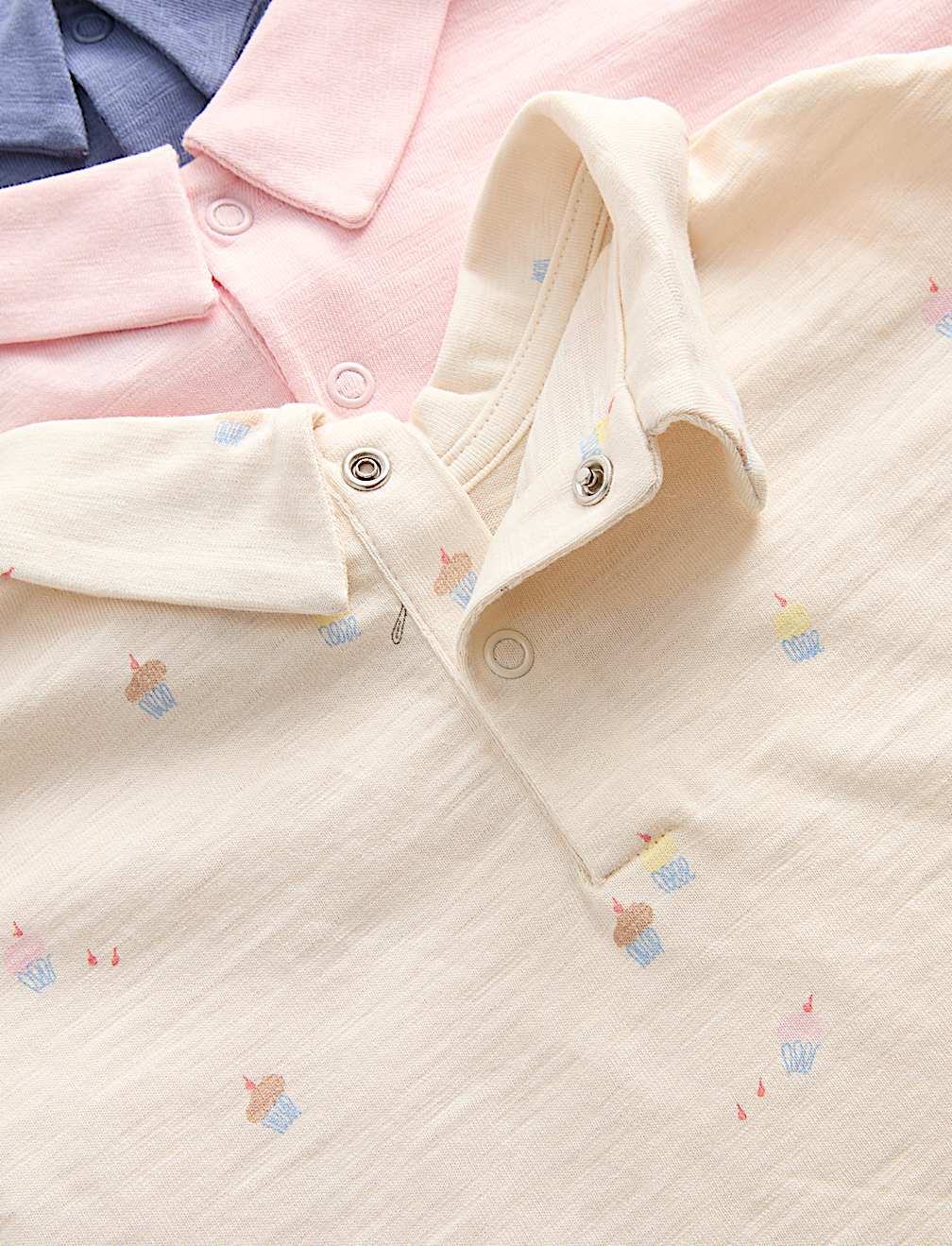 3 Pack Pure Cotton Neck Tie Tops (0-5 Yrs)