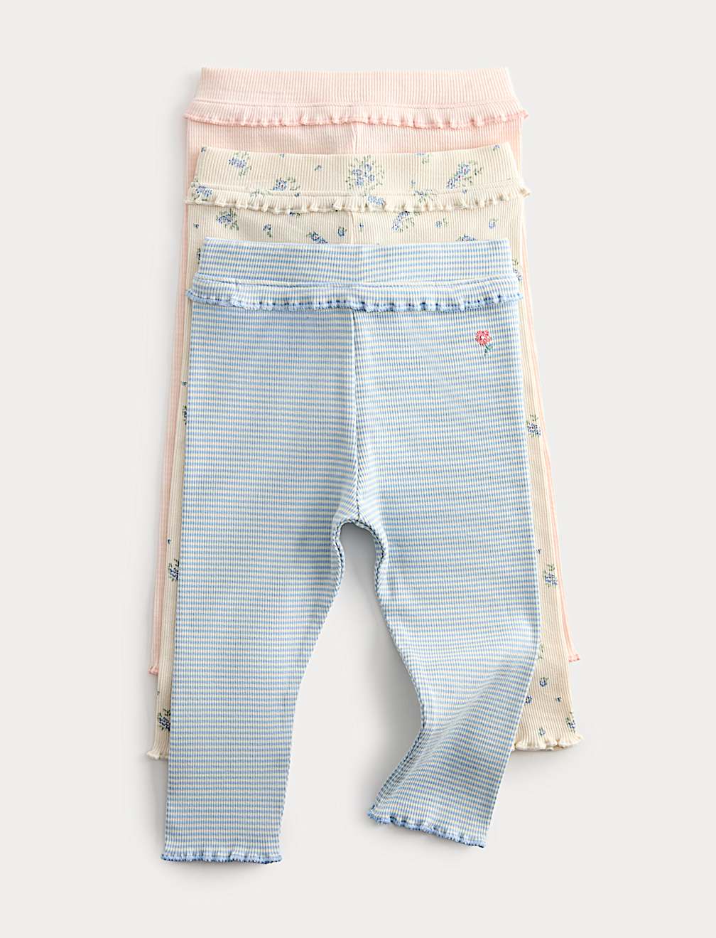 3 Pack Cotton Rich Printed Leggings (0-5 Yrs)