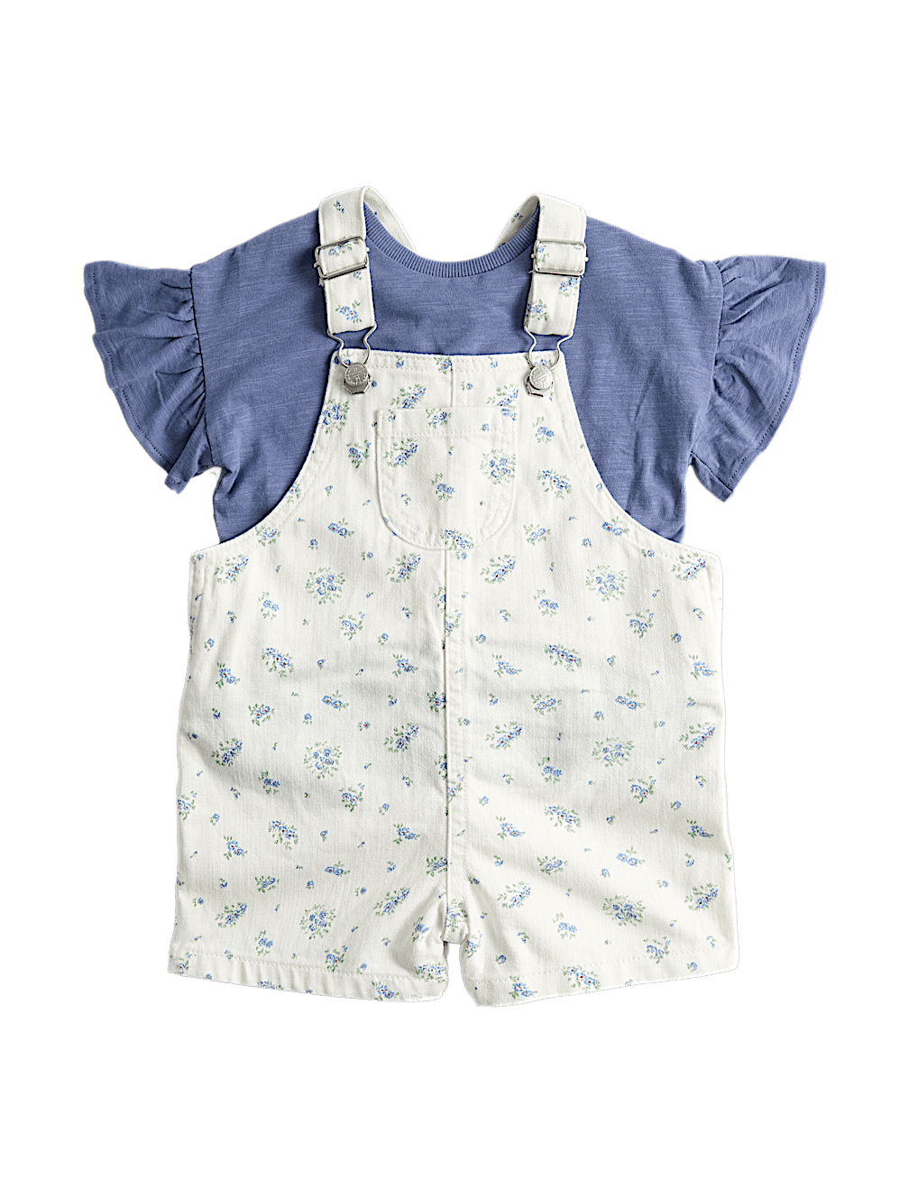 2 Piece Cotton Rich Dungaree Outfit (0-3 Yrs)