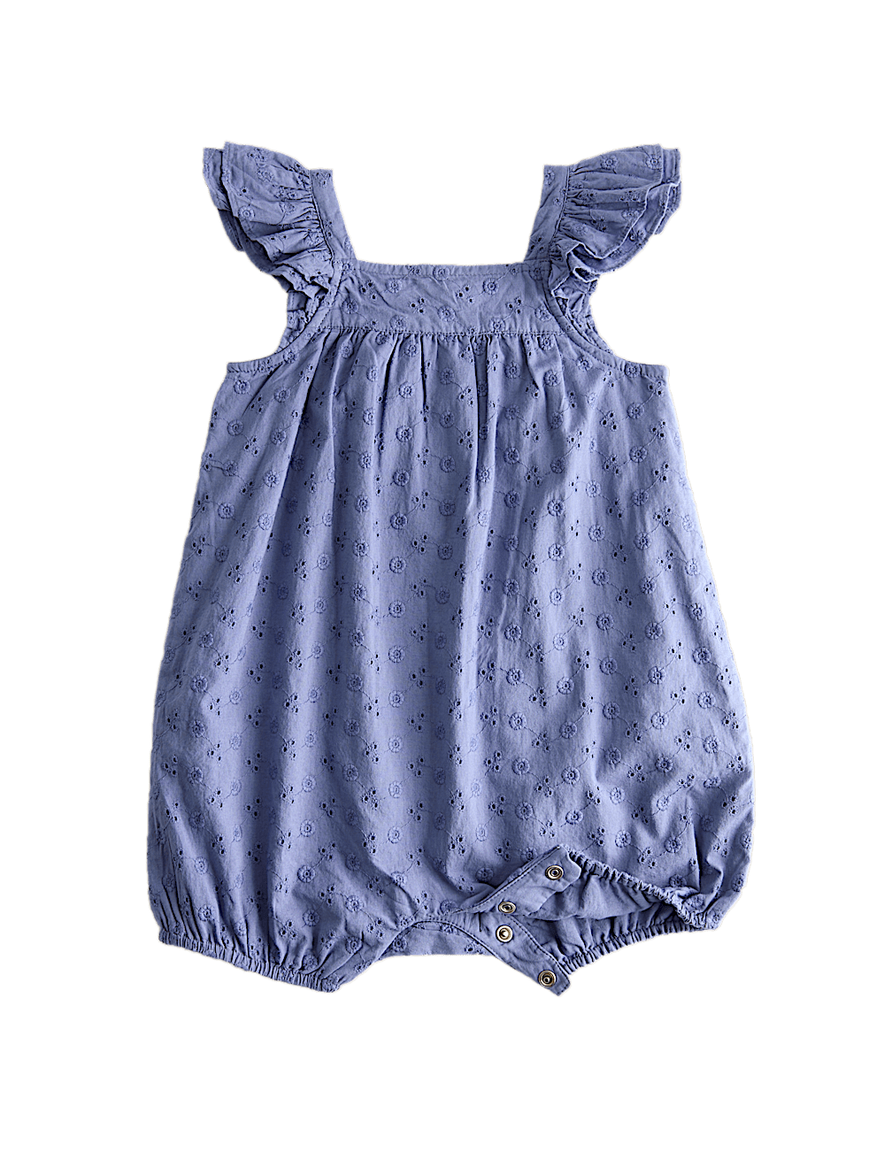 Pure Cotton Broderie Romper (0-3 Yrs)