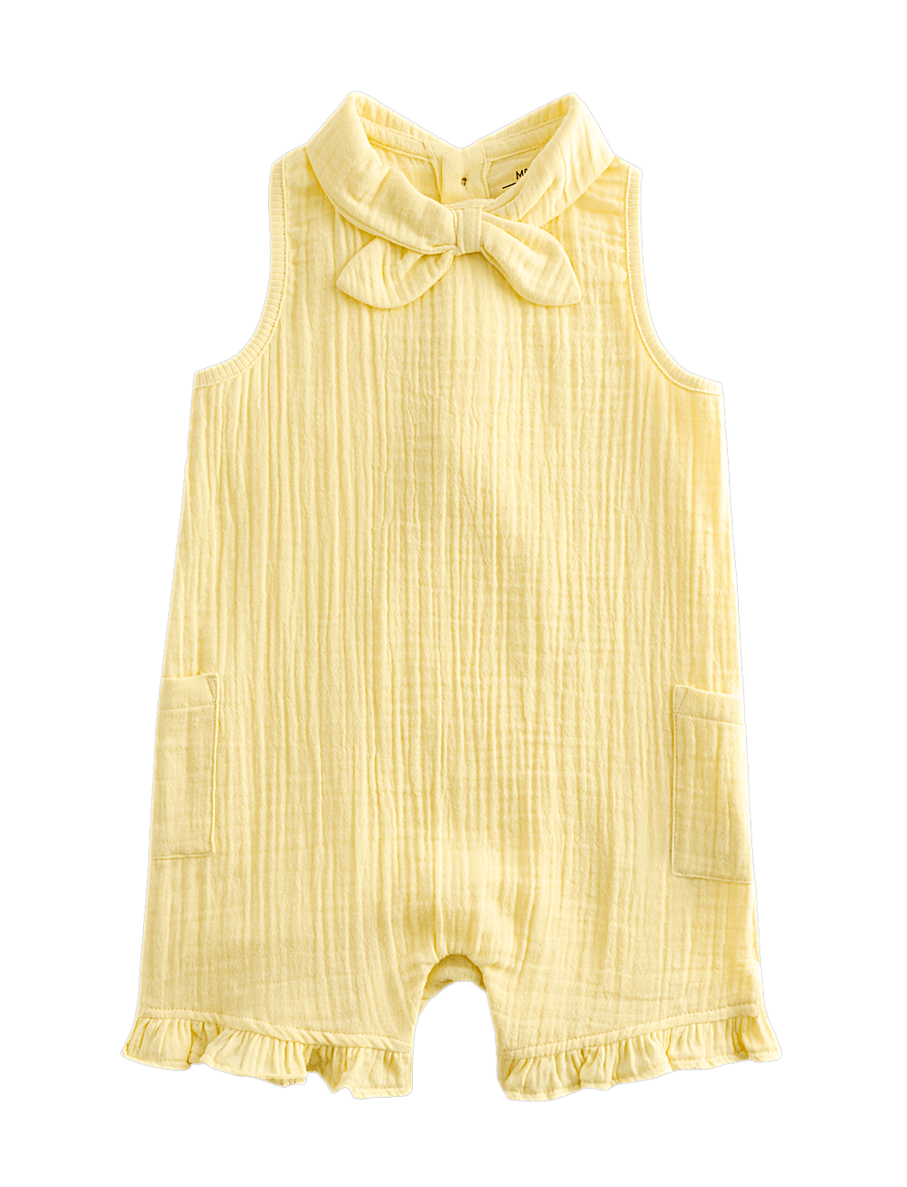 Pure Cotton Tie Collar Romper (0-3 Yrs)