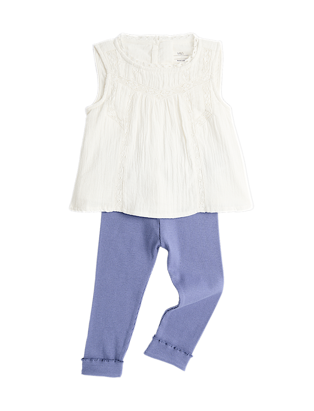 2 Piece Cotton Rich Blouse & Leggings Outfit (0-5 Yrs)