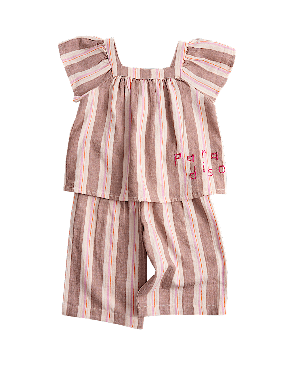 2 Piece Pure Cotton Stripe Outfit (0-5 Yrs)