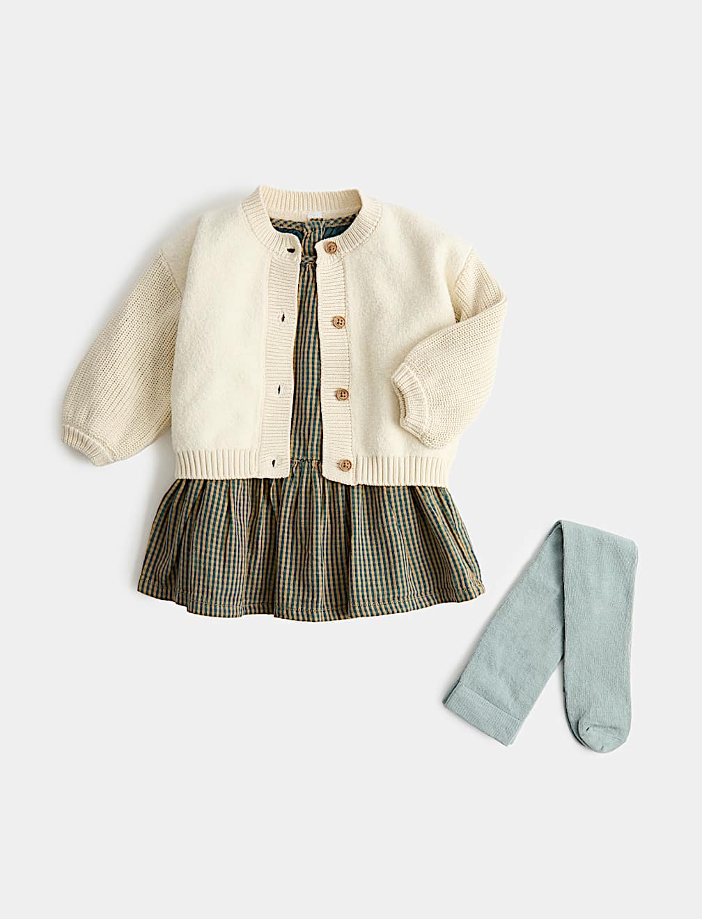 3 Piece Cotton Rich Checked Outfit (0-5 Yrs)