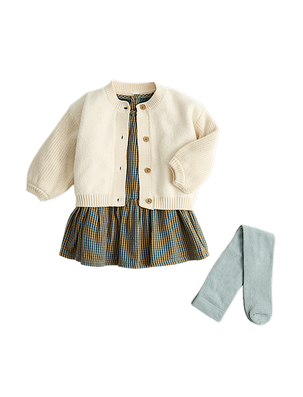 3 Piece Cotton Rich Checked Outfit (0-5 Yrs)