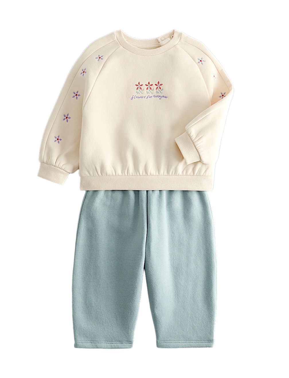2 Pack Cotton Rich Embroidered Sweat Outfit (0-5 Yrs)