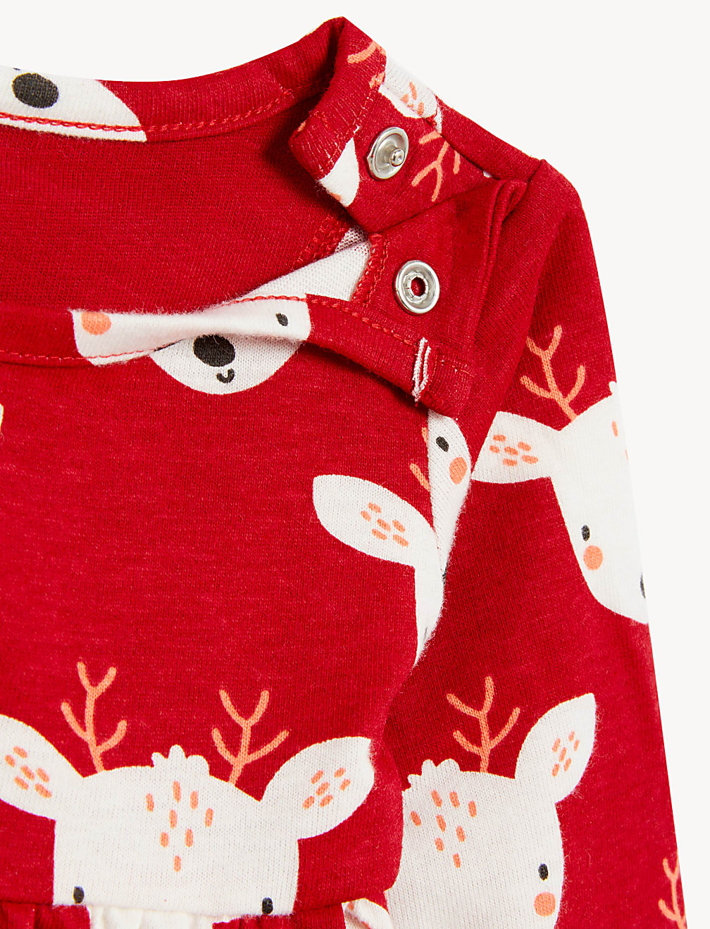 Pure Cotton Reindeer Print Dress