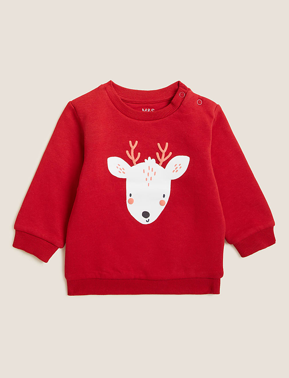 Cotton Rich Reindeer Sweatshirt