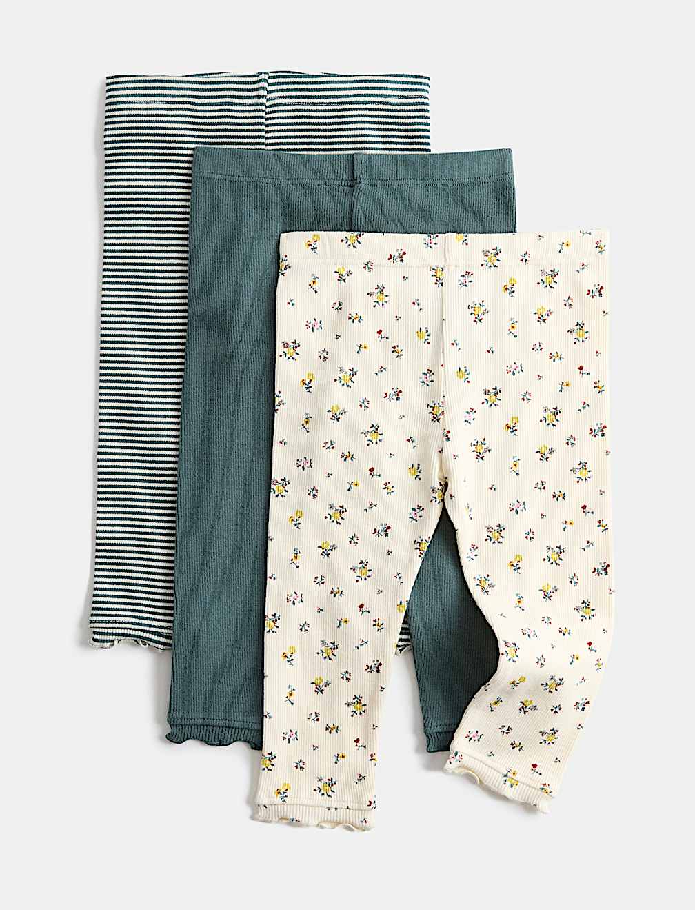3 Pack Cotton Rich Ditsy Leggings (1-5 Yrs)
