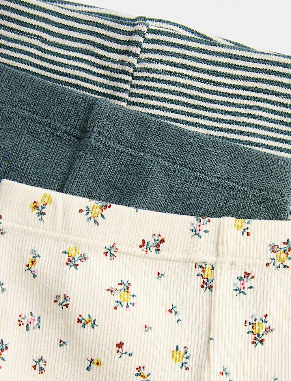 3 Pack Cotton Rich Ditsy Leggings (1-5 Yrs)