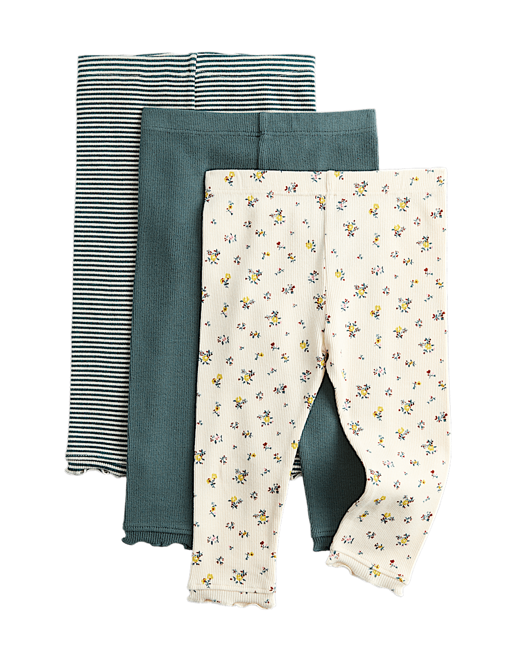 3 Pack Cotton Rich Ditsy Leggings (1-5 Yrs)