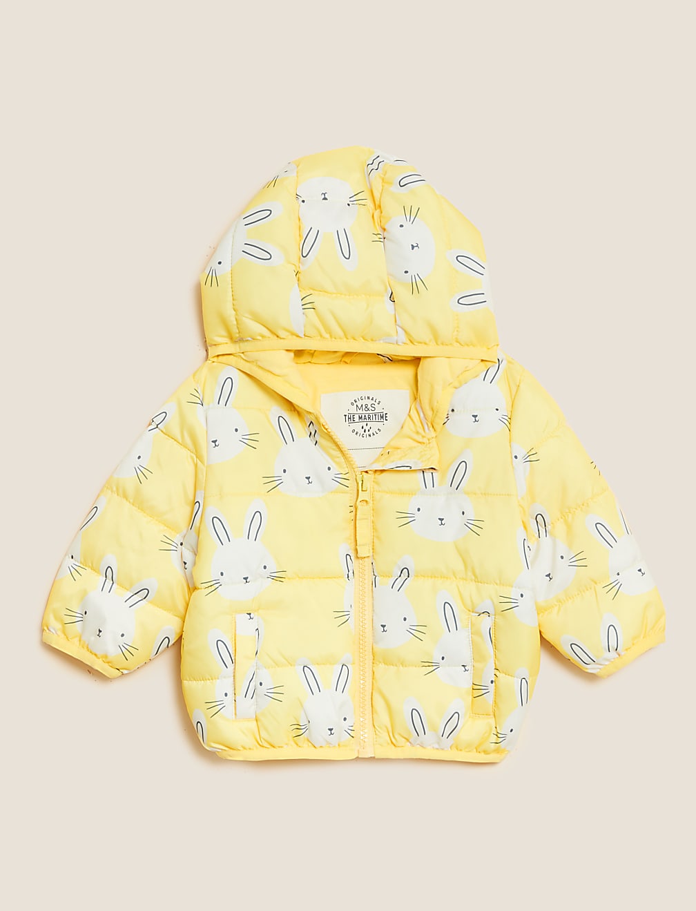 Bunny Print Hooded Jacket