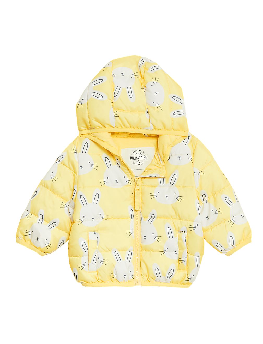 Bunny Print Hooded Jacket