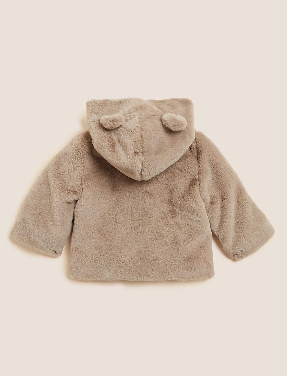 Faux Fur Hooded Coat