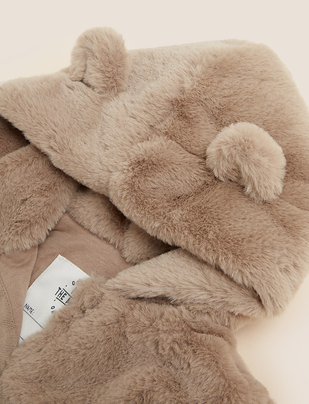 Faux Fur Hooded Coat