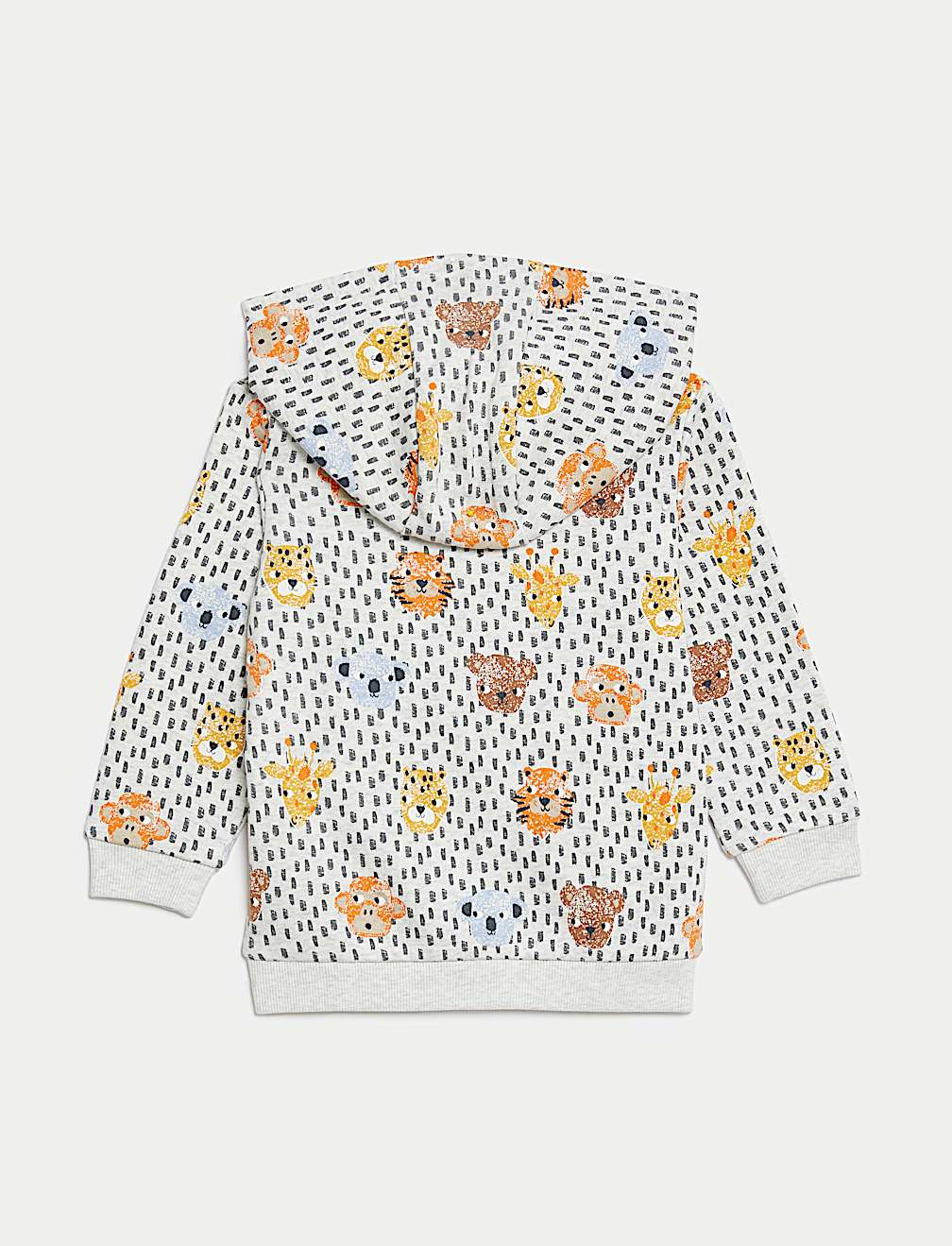 Cotton Rich Animal Print Zip Hoodie (0-3 Yrs)
