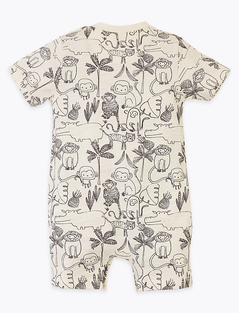 2 Pack Pure Cotton Patterned Rompers (0-3 Yrs)