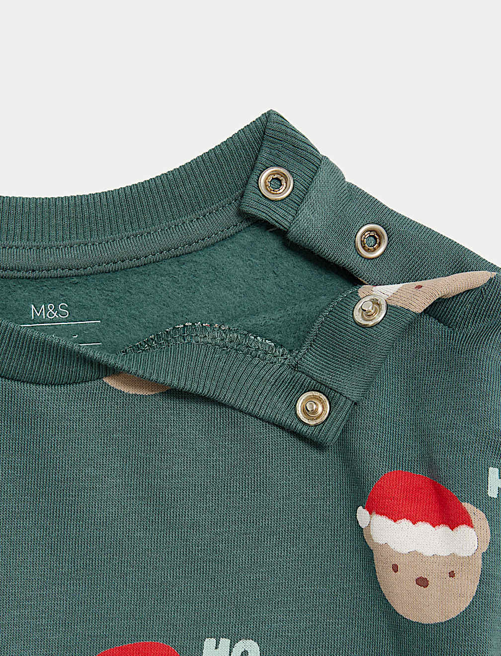 2pc Cotton Rich Santa Bear Sweat Outfit (0-3 Yrs)