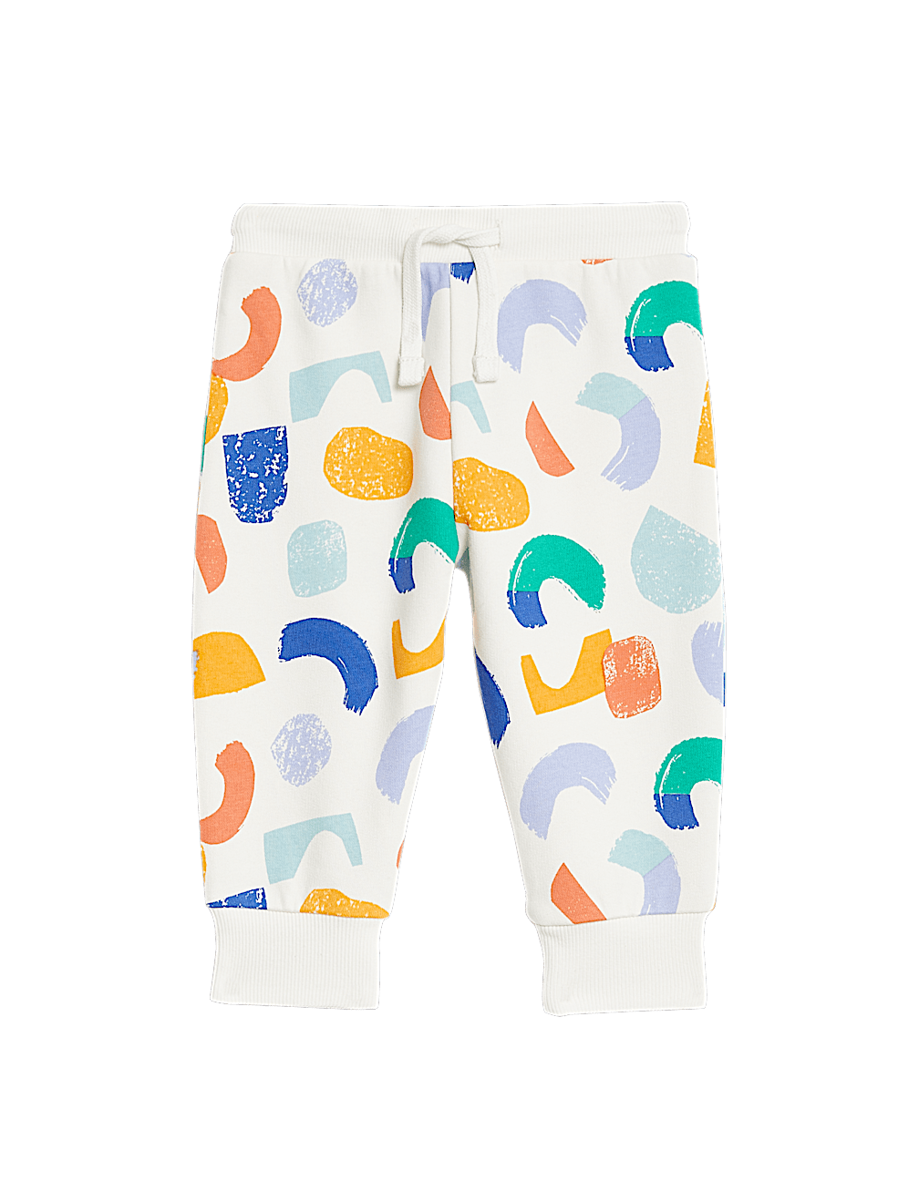 Cotton Rich Abstract Print Joggers (0-3 Yrs)