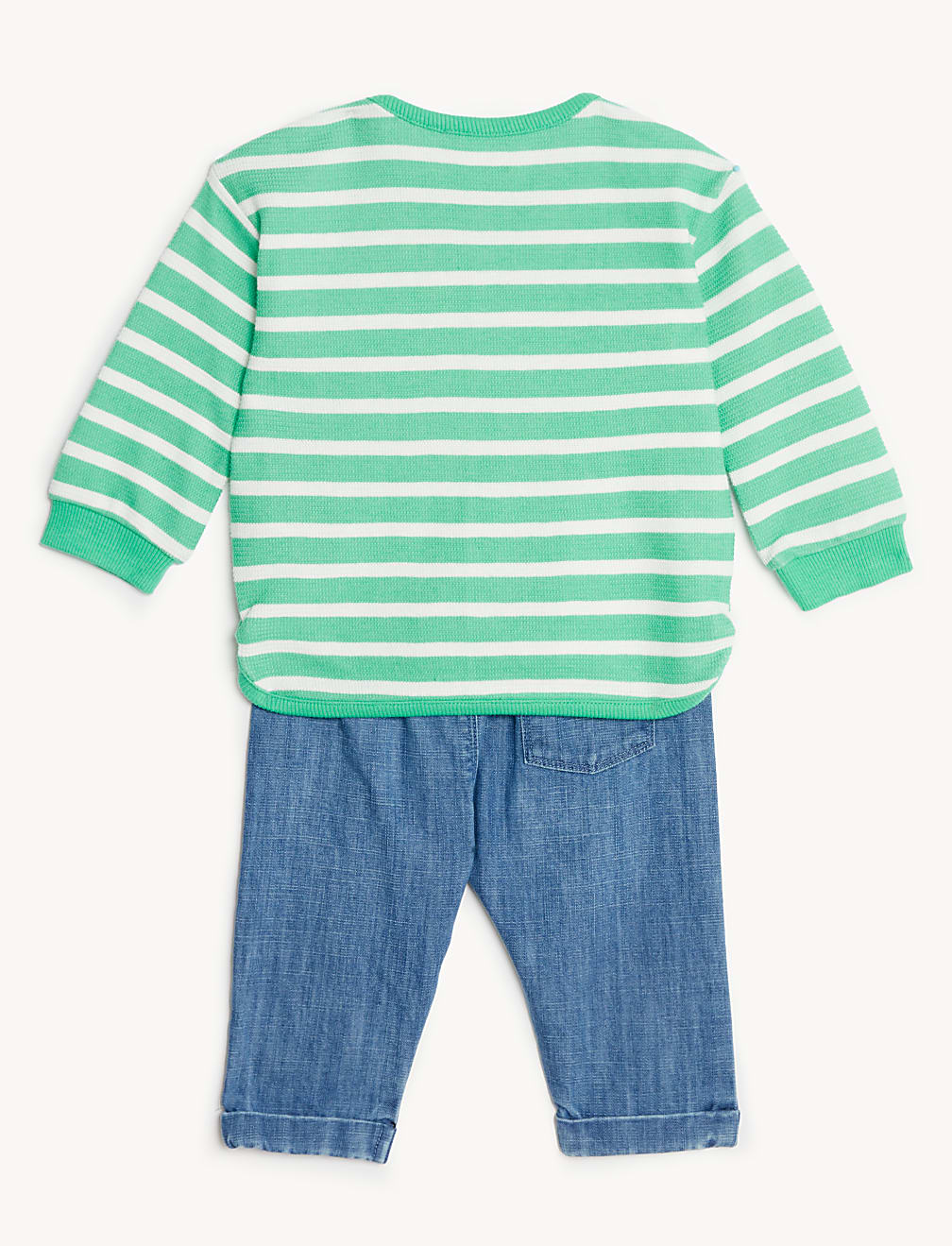 2pc Cotton Rich Striped Outfit