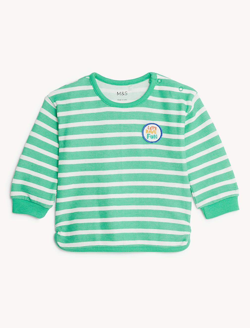 2pc Cotton Rich Striped Outfit