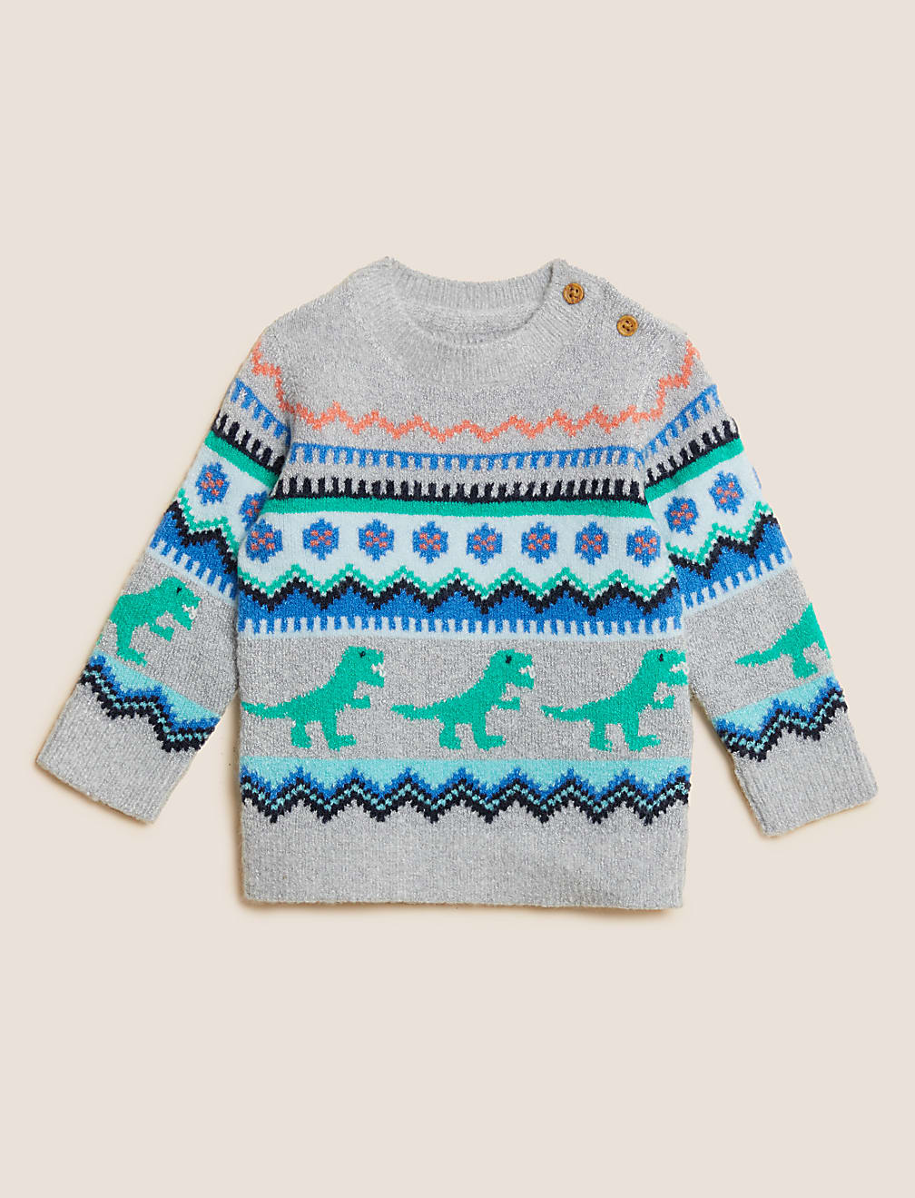 Knitted Dinosaur Jumper