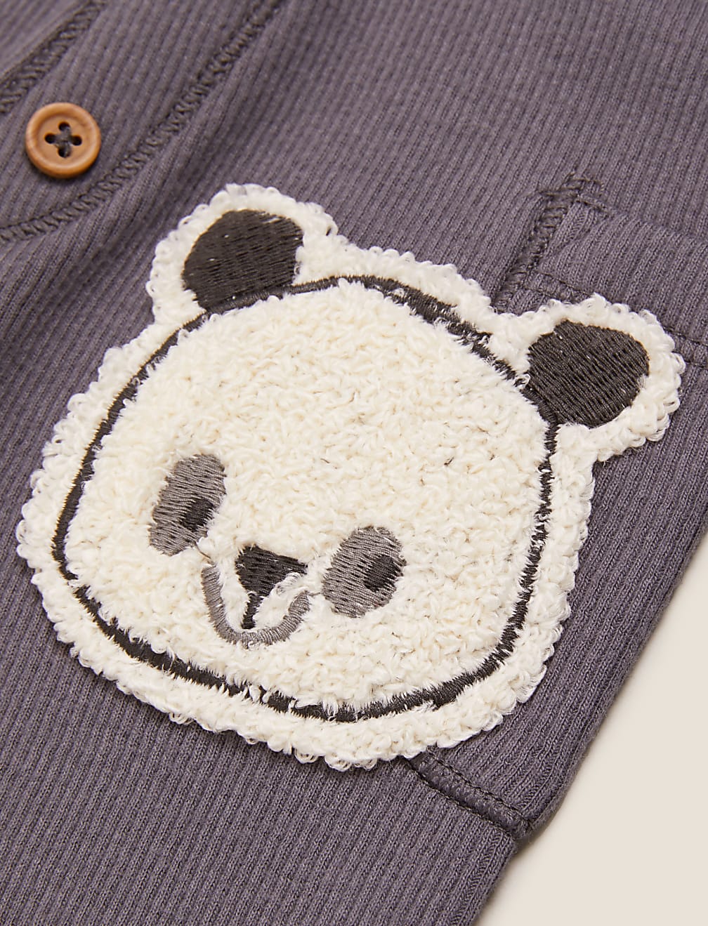 Cotton Panda Appliqué Leggings